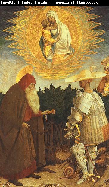 Antonio Pisanello The Virgin and the Child with Saints George and Anthony Abbot